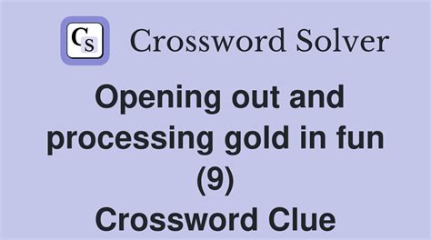 opening out crossword clue